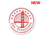 San Francisco Sticker waterproof vinyl decal for laptop, bike, car & bottle