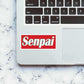Senpai Sticker waterproof vinyl decal for laptop, bike, car & bottle