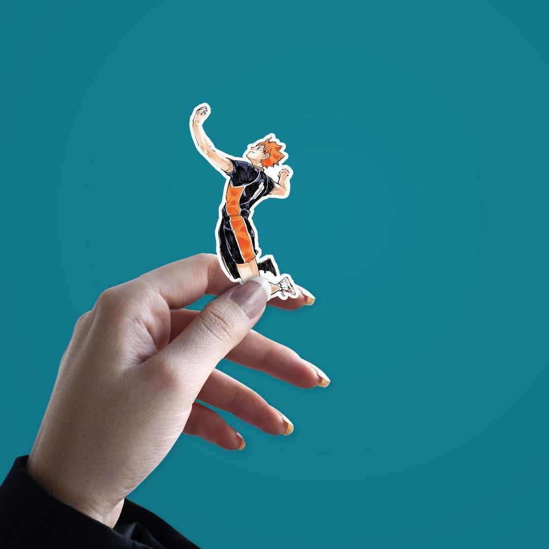 Shoyo Hinata Haikyuu Sticker waterproof vinyl decal for laptop, bike, car & bottle