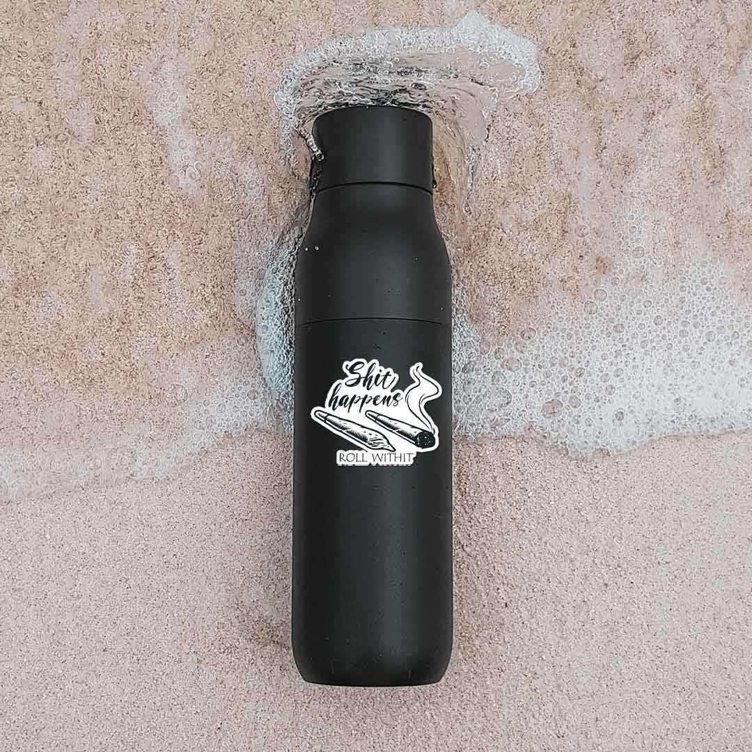 Sh*t Happens Sticker waterproof vinyl decal for laptop, bike, car & bottle