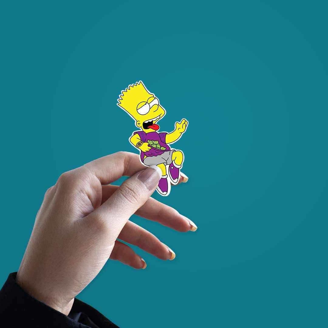 Simpsons Sticker waterproof vinyl decal for laptop, bike, car & bottle