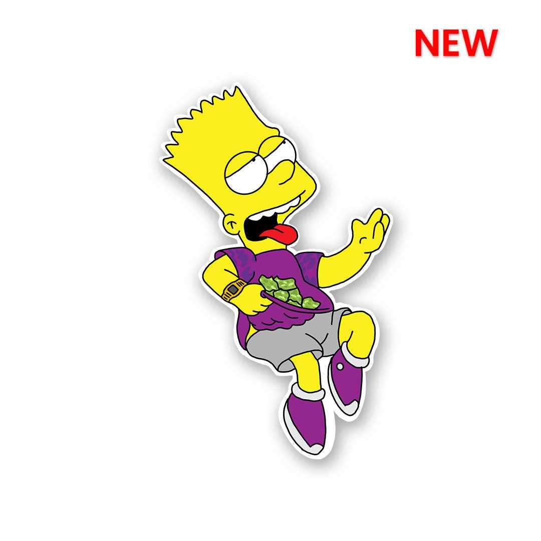 Simpsons Sticker waterproof vinyl decal for laptop, bike, car & bottle
