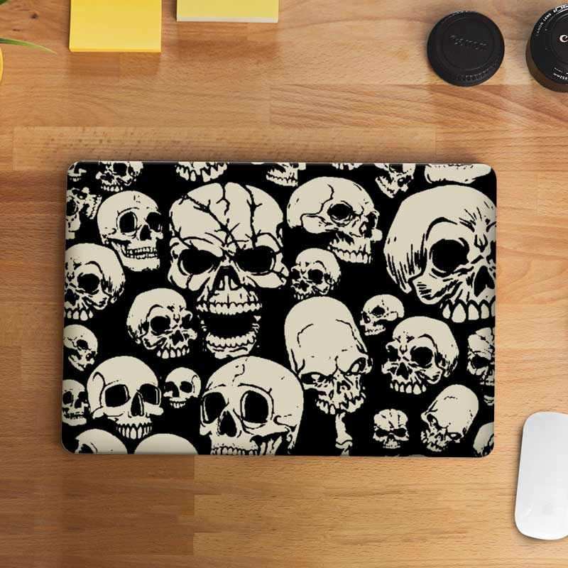 Skeleton Head Laptop Skin waterproof vinyl decal for laptop, bike, car & bottle