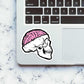 Skull With Brain Open Sticker waterproof vinyl decal for laptop, bike, car & bottle