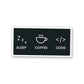 Sleep Coffee Code Sticker waterproof vinyl decal for laptop, bike, car & bottle