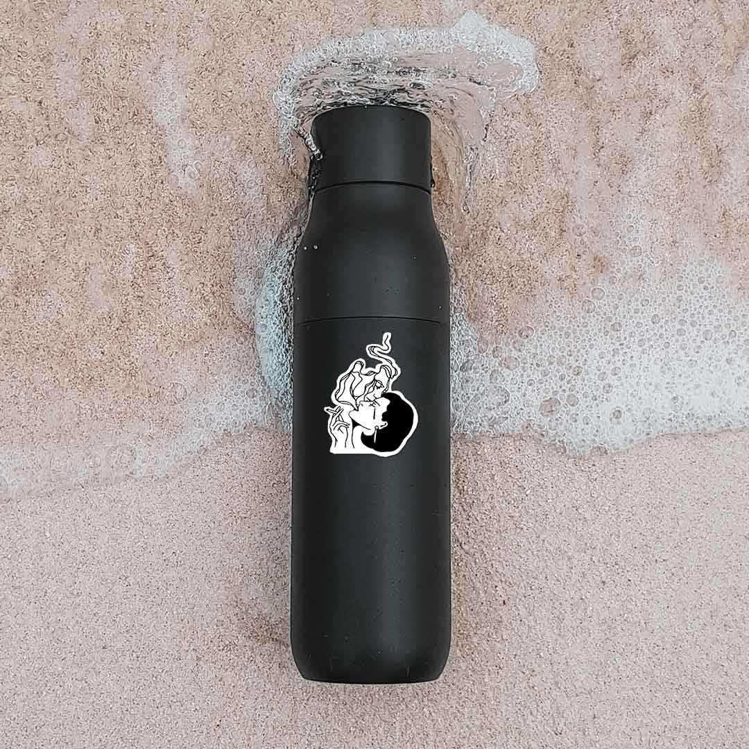 Smoking Sticker waterproof vinyl decal for laptop, bike, car & bottle