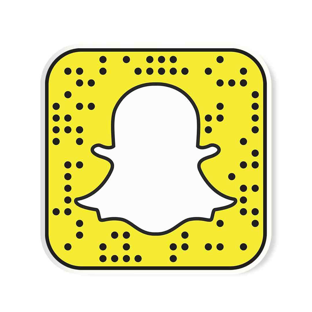 Snapchat Logo Sticker waterproof vinyl decal for laptop, bike, car & bottle