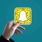 Snapchat Logo Sticker waterproof vinyl decal for laptop, bike, car & bottle