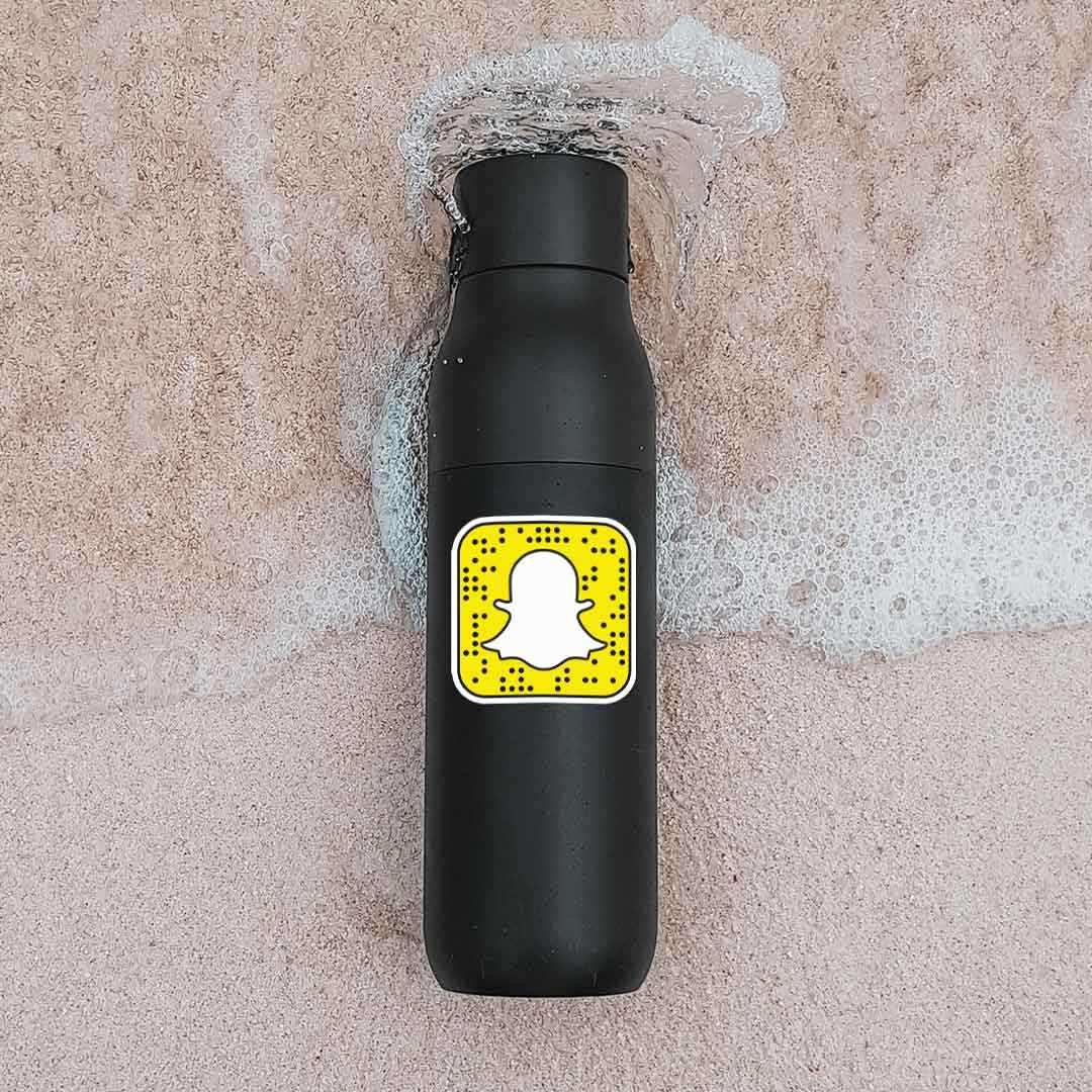 Snapchat Logo Sticker waterproof vinyl decal for laptop, bike, car & bottle