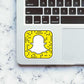 Snapchat Logo Sticker waterproof vinyl decal for laptop, bike, car & bottle