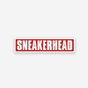 Sneaker Head sticker waterproof vinyl decal for laptop, bike, car & bottle