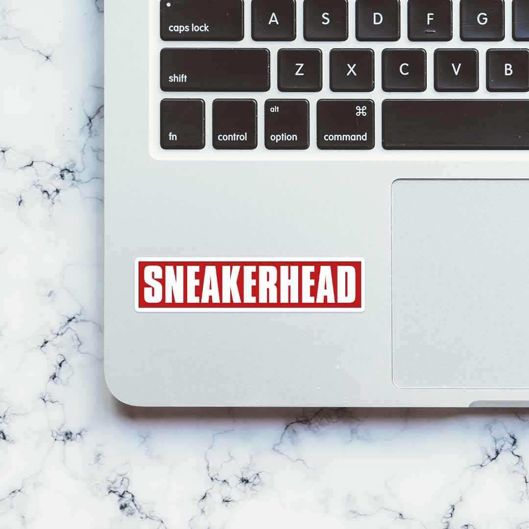 Sneaker Head sticker waterproof vinyl decal for laptop, bike, car & bottle