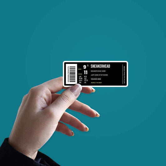 Sneakerhead Barcode sticker - STICK IT UP