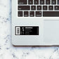 Sneakerhead Barcode sticker waterproof vinyl decal for laptop, bike, car & bottle