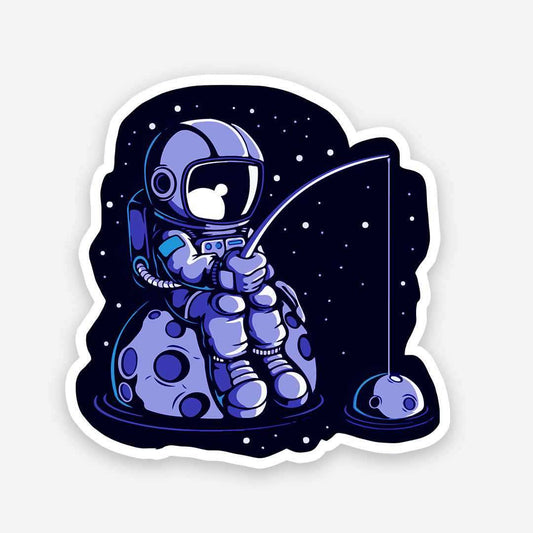Space Fishing sticker - STICK IT UP