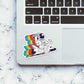 Spaceman Radio Sticker waterproof vinyl decal for laptop, bike, car & bottle