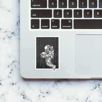 Spaceman Skull Sticker - STICK IT UP