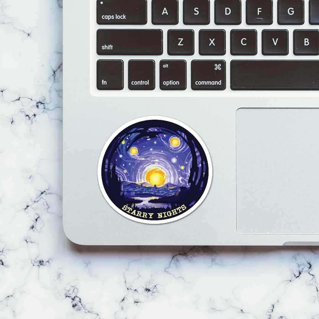 Starry Night Sticker - STICK IT UP