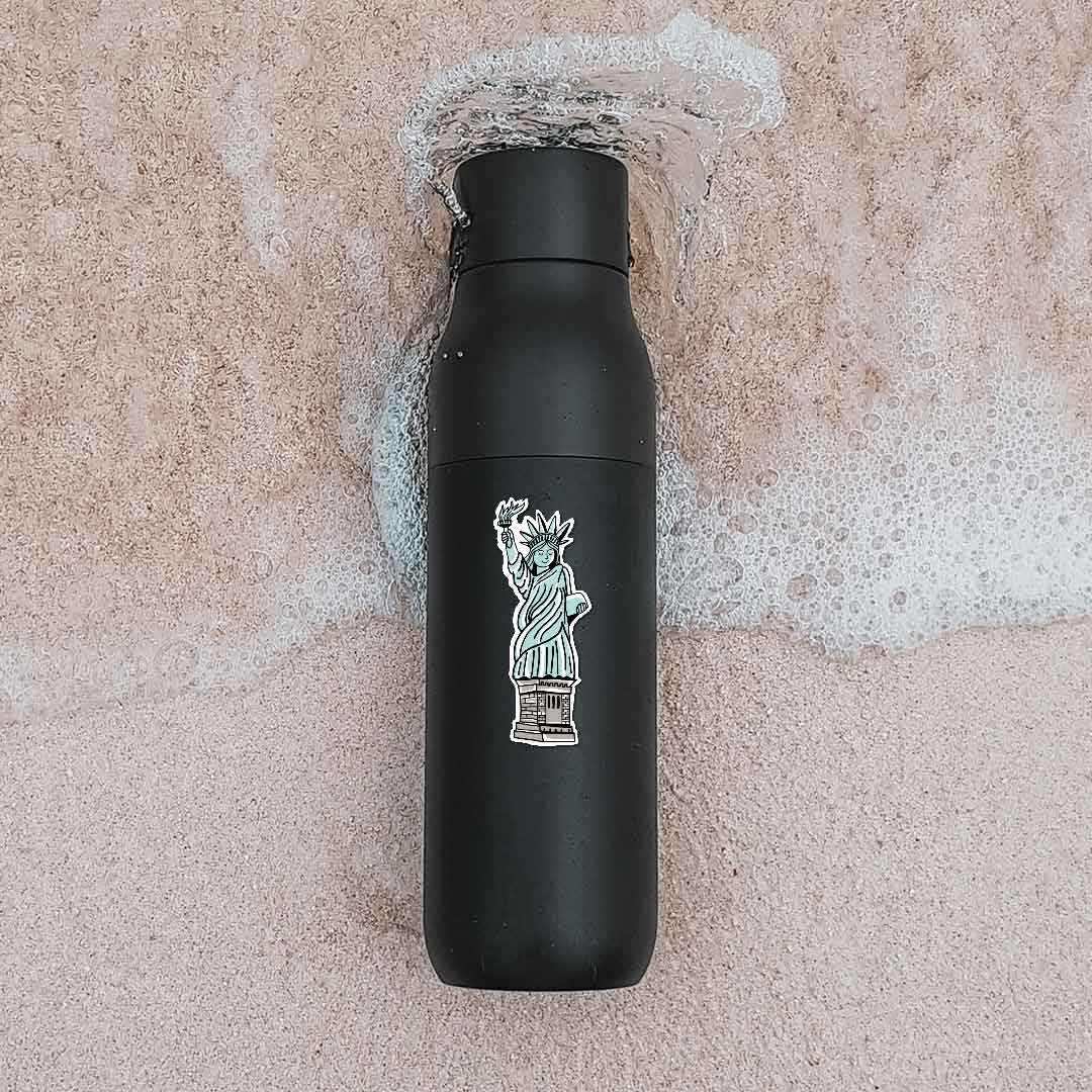 Statue of liberty Sticker waterproof vinyl decal for laptop, bike, car & bottle