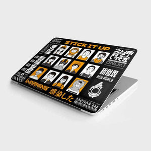 Stickitup Laptop Skin waterproof vinyl decal for laptop, bike, car & bottle