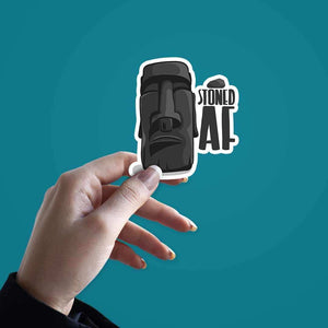 Stoned AF Sticker waterproof vinyl decal for laptop, bike, car & bottle