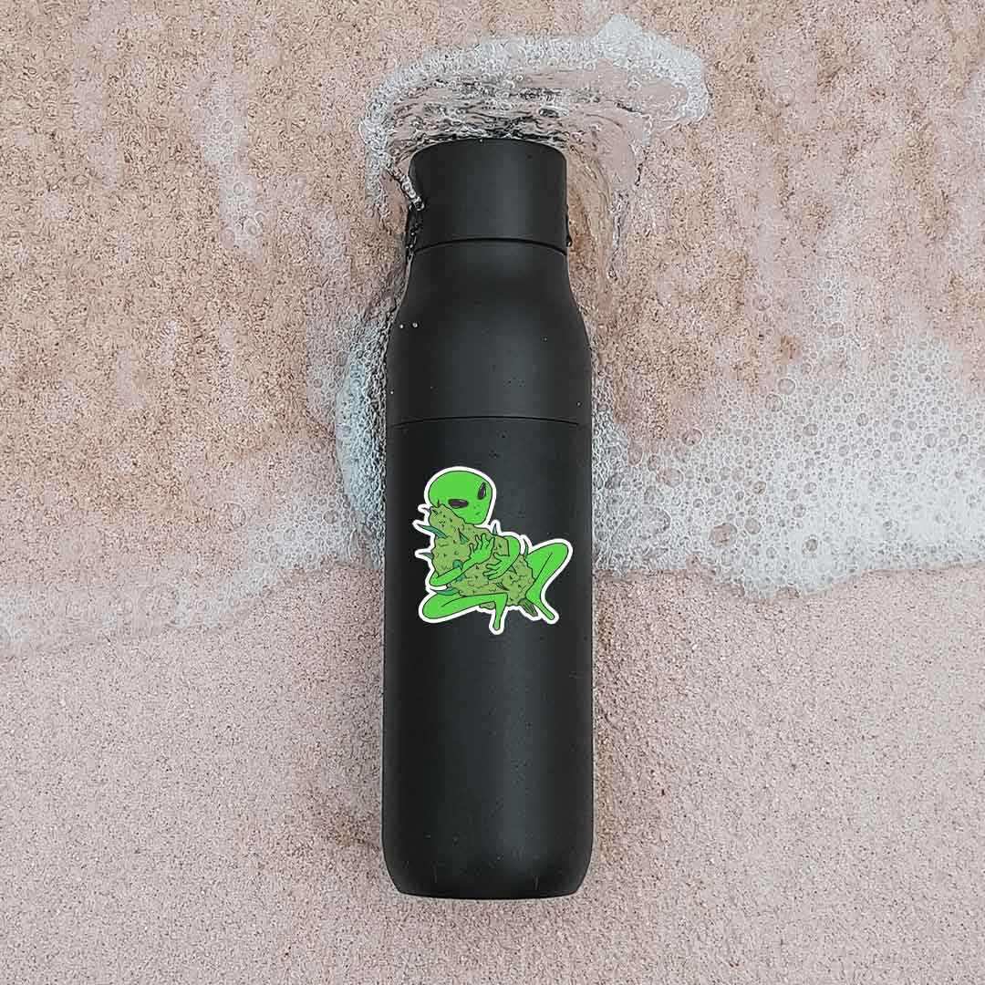 Stoned Alien Sticker - STICK IT UP