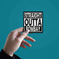 Straight Outta Bombay Sticker waterproof vinyl decal for laptop, bike, car & bottle