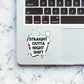Straight outta night shift sticker waterproof vinyl decal for laptop, bike, car & bottle