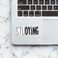 StuDYING Sticker waterproof vinyl decal for laptop, bike, car & bottle
