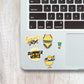 Summer Mini Stickers Sheet waterproof vinyl decal for laptop, bike, car & bottle