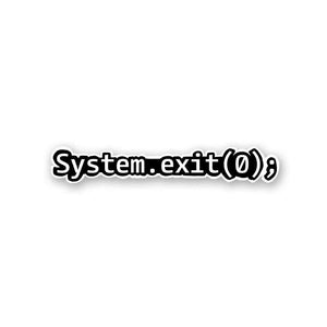 System Exit Sticker waterproof vinyl decal for laptop, bike, car & bottle