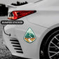 Take The Scenic Route Bumper Sticker waterproof vinyl decal for laptop, bike, car & bottle