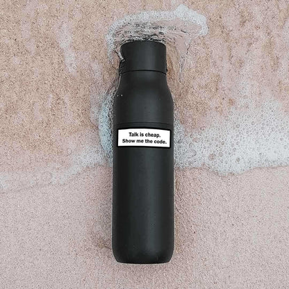 Talk is cheap, show me the code Sticker waterproof vinyl decal for laptop, bike, car & bottle