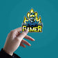 The Gamer Sticker waterproof vinyl decal for laptop, bike, car & bottle