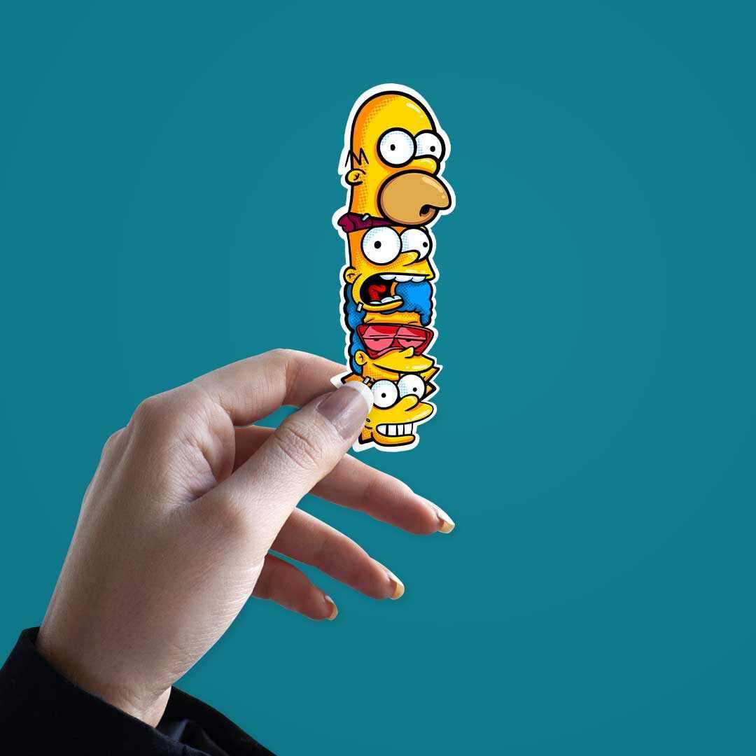 The Simpsons Sticker waterproof vinyl decal for laptop, bike, car & bottle