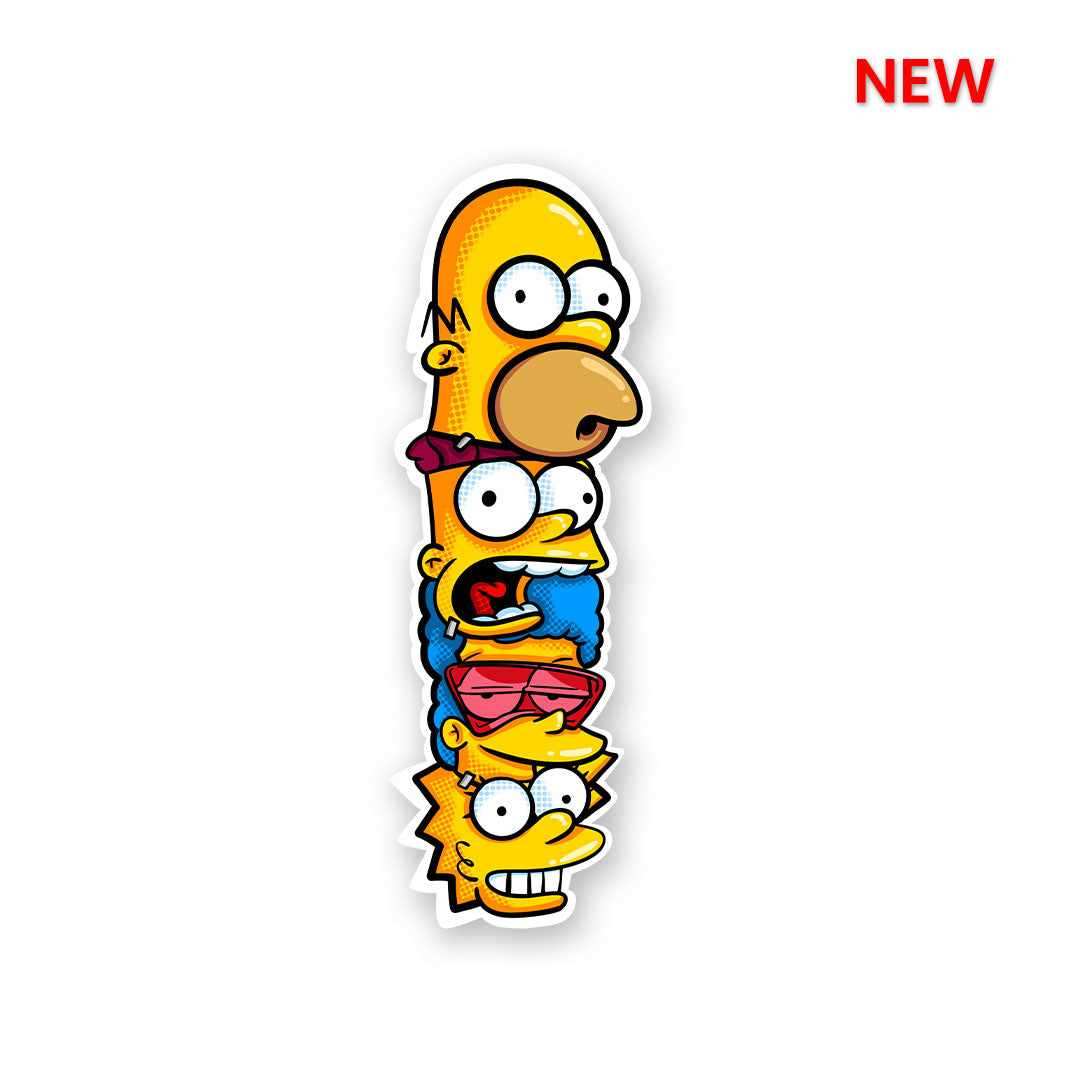The Simpsons Sticker waterproof vinyl decal for laptop, bike, car & bottle