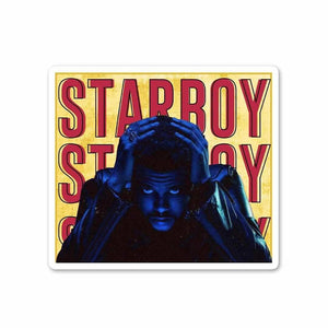 The Weekend - STAR BOY Sticker waterproof vinyl decal for laptop, bike, car & bottle