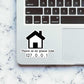There is no place like 127.0.0.1 Sticker waterproof vinyl decal for laptop, bike, car & bottle