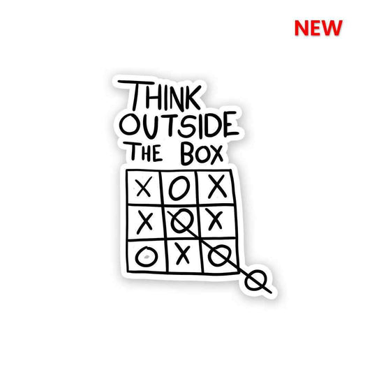 Think Outside the box Sticker - STICK IT UP