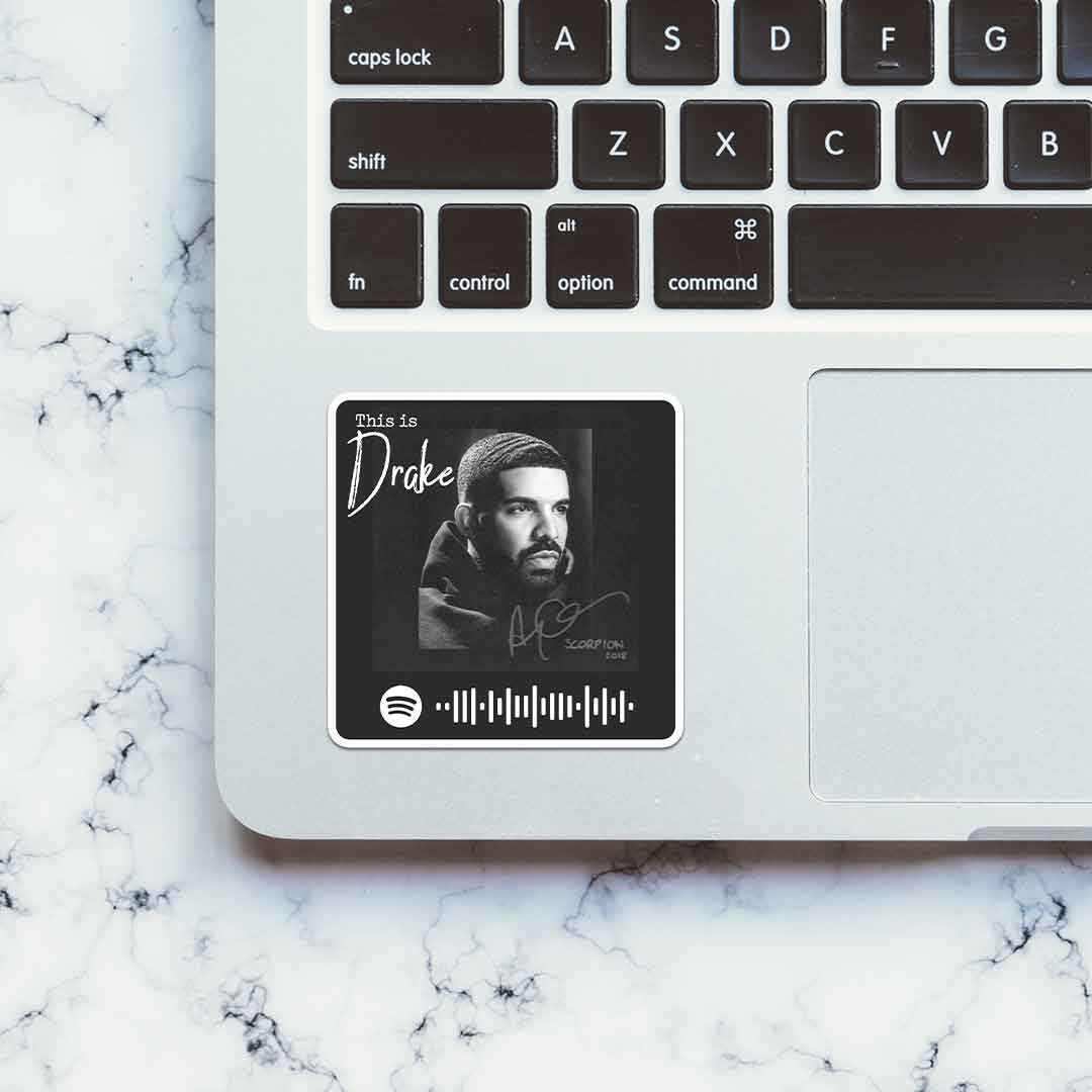 This is Drake Spotify Sticker waterproof vinyl decal for laptop, bike, car & bottle