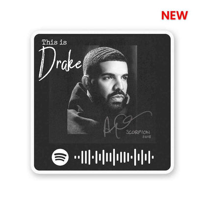 This is Drake Spotify Sticker waterproof vinyl decal for laptop, bike, car & bottle