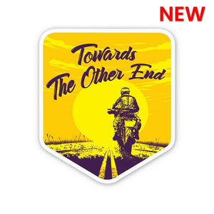 Towards The Other End Sticker waterproof vinyl decal for laptop, bike, car & bottle