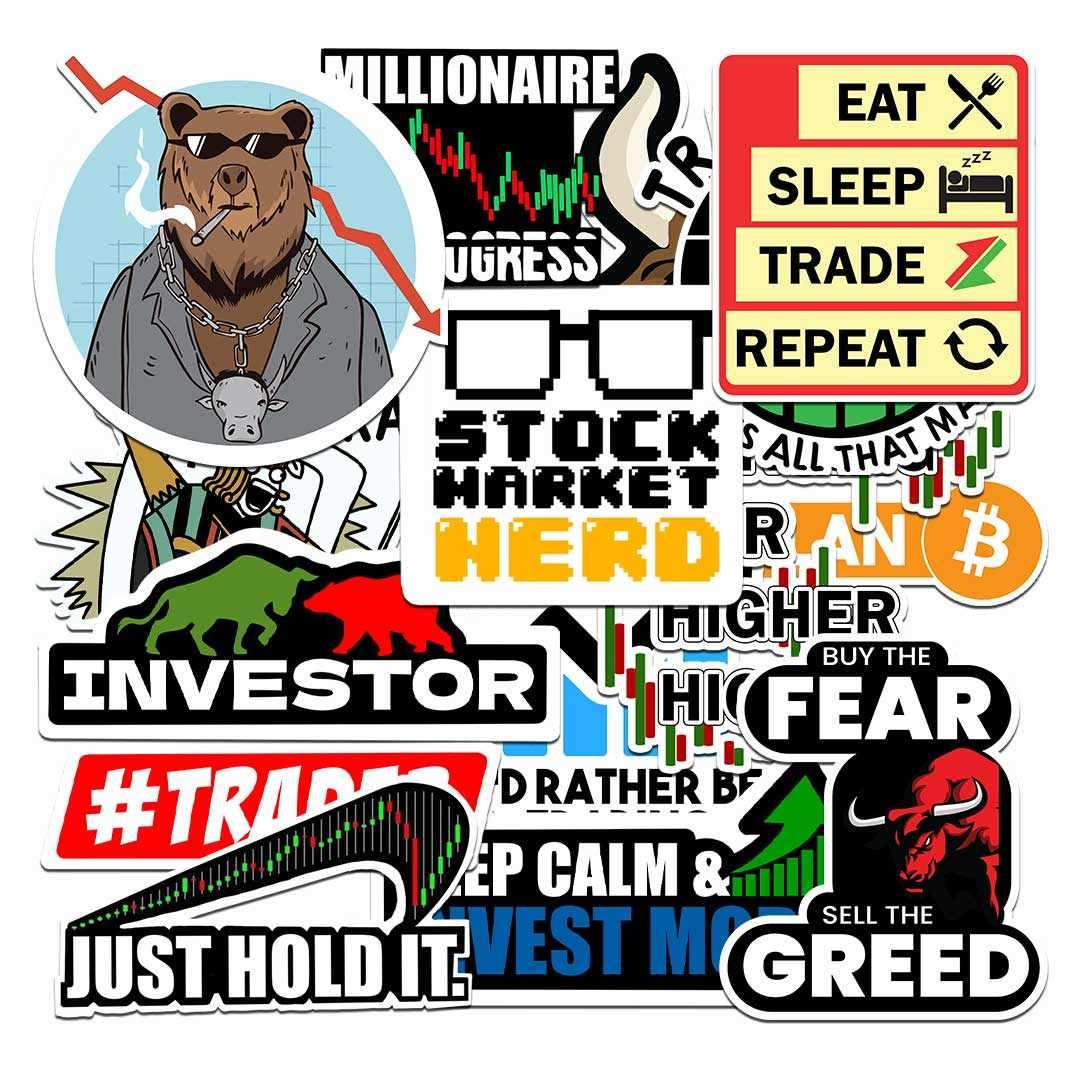 TRADERS Pack [15 Stickers] - Sticker Packs | STICK IT UP