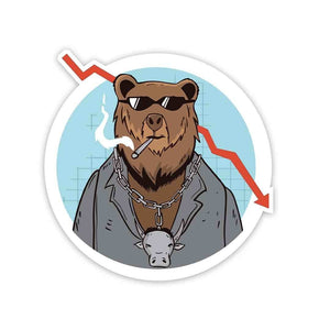 Trading Bear Sticker - STICK IT UP