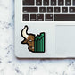 Trading bull Sticker waterproof vinyl decal for laptop, bike, car & bottle