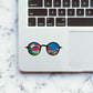 Travel Glasses sticker waterproof vinyl decal for laptop, bike, car & bottle