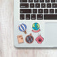 Travel Mini Stickers Sheet waterproof vinyl decal for laptop, bike, car & bottle