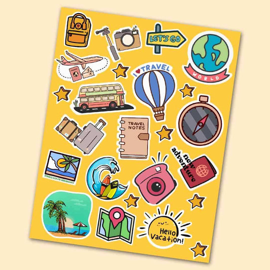 Travel Mini Stickers Sheet - STICK IT UP