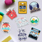Travel Sticker Pack [15 Sticker] waterproof vinyl decal for laptop, bike, car & bottle