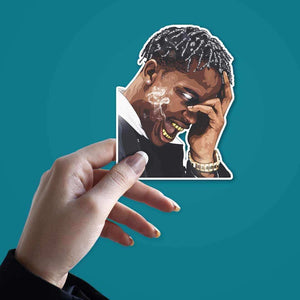 Travis Scott Sticker waterproof vinyl decal for laptop, bike, car & bottle